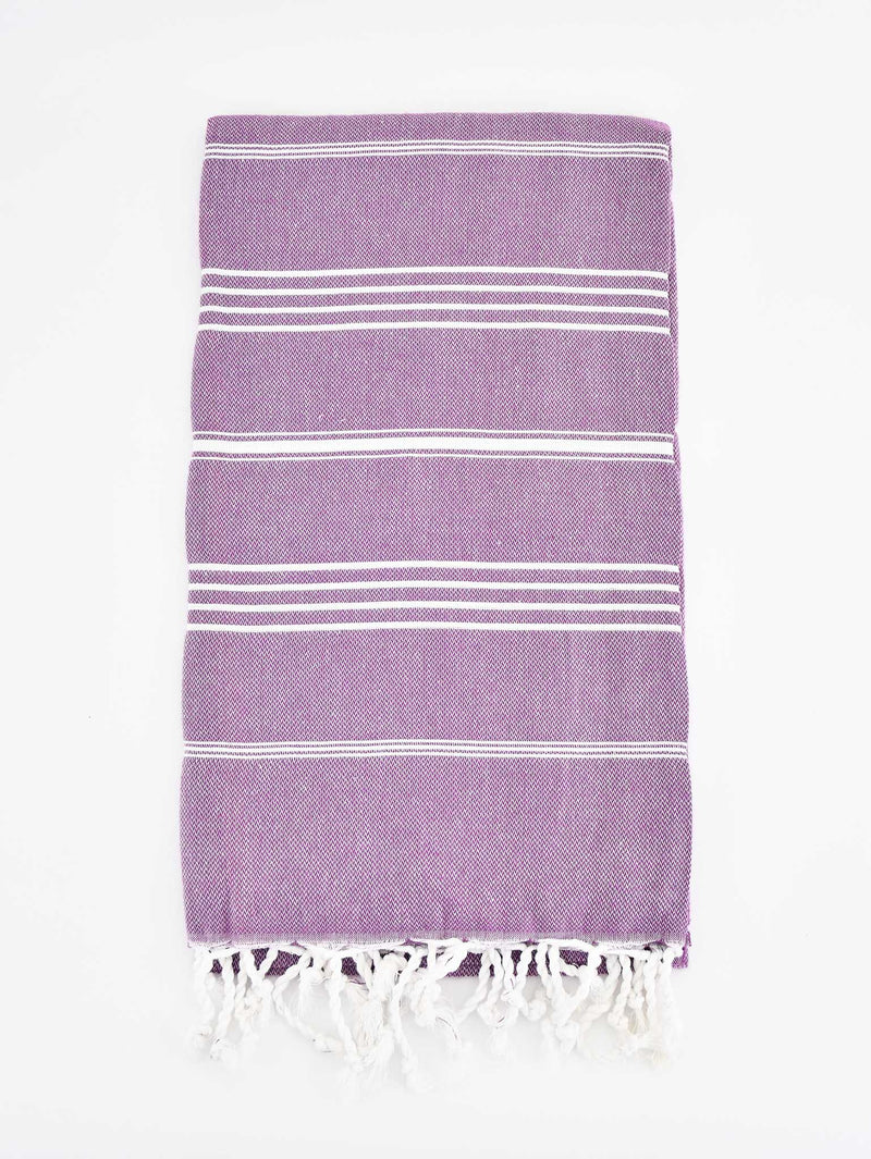 Turkish Towel Classic Striped Purple Turkish Towel Sydney Grand Bazaar 