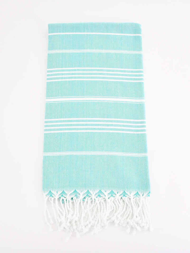 Turkish Towel Classic Striped Light Blue