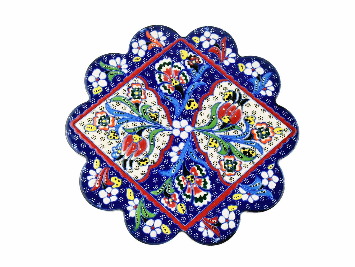 Turkish Trivet Flower Collection Blue Ceramic Sydney Grand Bazaar 6 