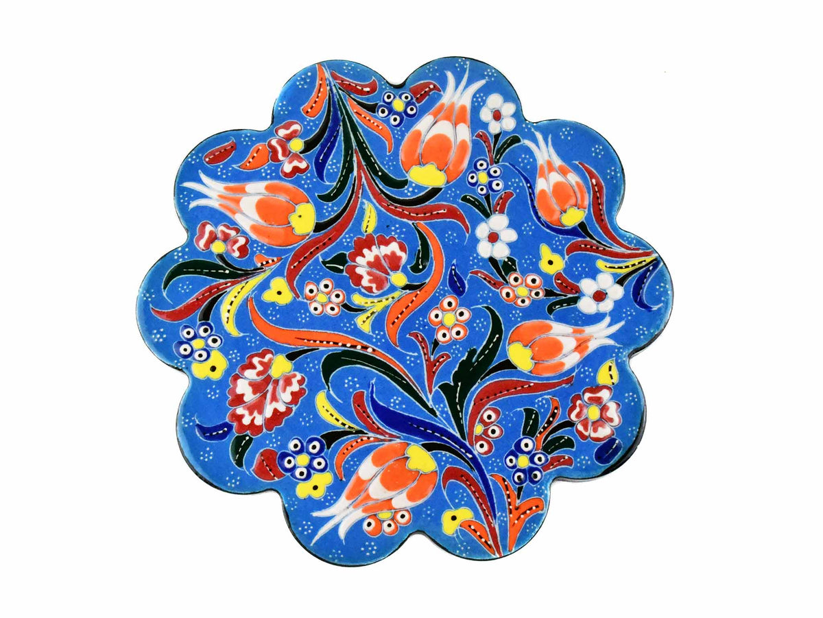 Turkish Trivet Flower Collection Light Blue Ceramic Sydney Grand Bazaar 6 