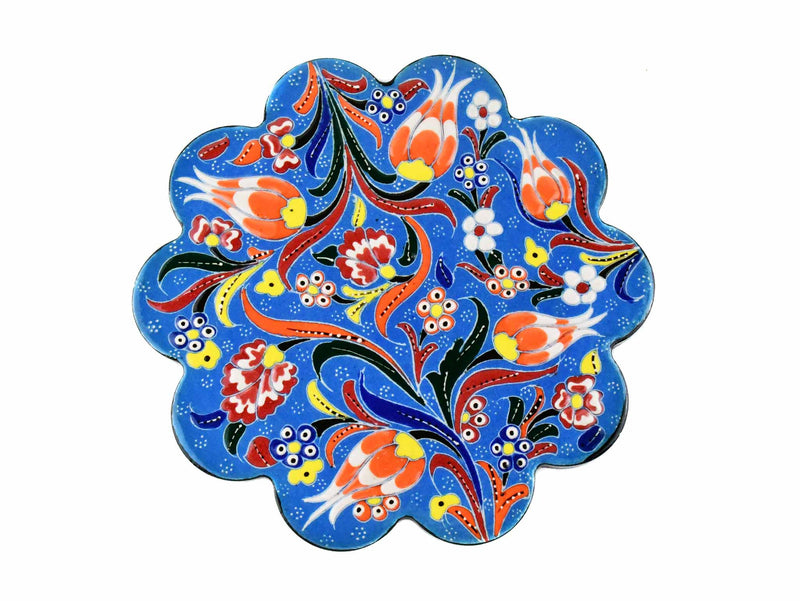 Turkish Trivet Flower Collection Light Blue Ceramic Sydney Grand Bazaar 6 