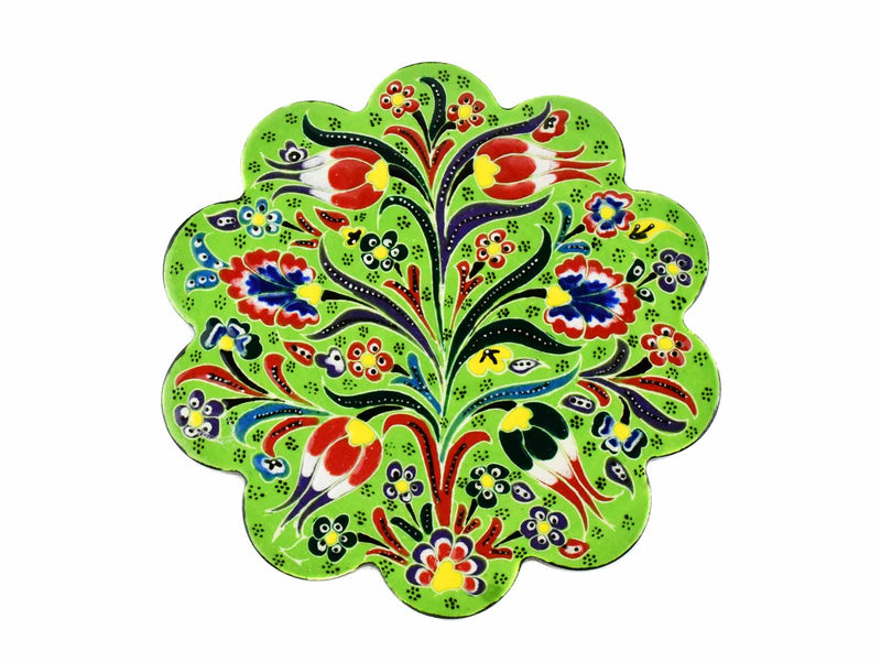 Turkish Trivet Flower Collection Light Green Ceramic Sydney Grand Bazaar 14 
