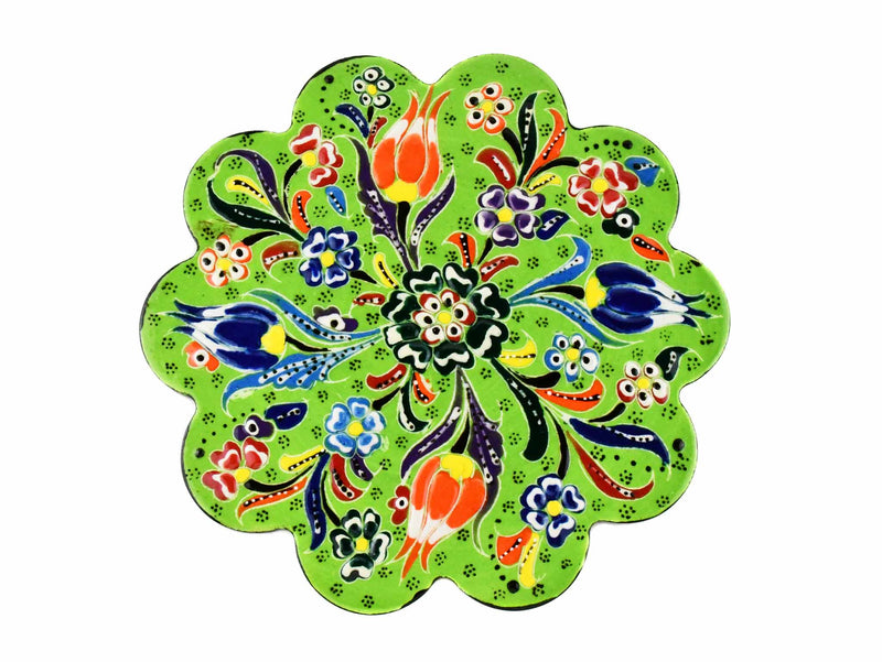 Turkish Trivet Flower Collection Light Green Ceramic Sydney Grand Bazaar 4 