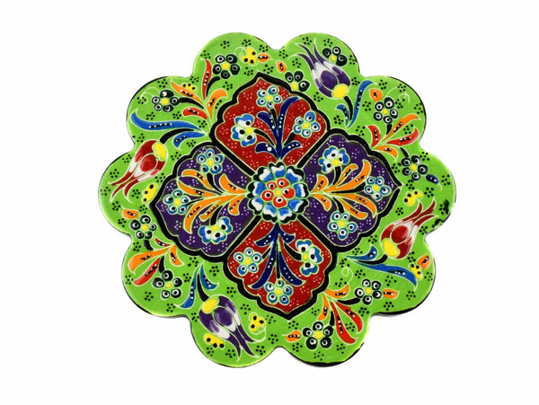 Turkish Trivet Flower Collection Light Green Ceramic Sydney Grand Bazaar 2 