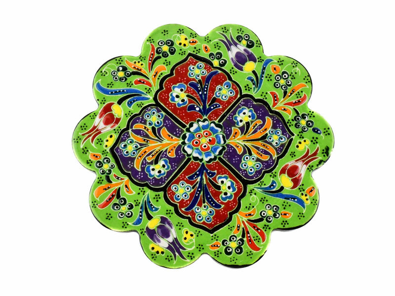 Turkish Trivet Flower Collection Light Green Ceramic Sydney Grand Bazaar 2 