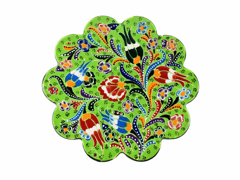 Turkish Trivet Flower Collection Light Green Ceramic Sydney Grand Bazaar 10 