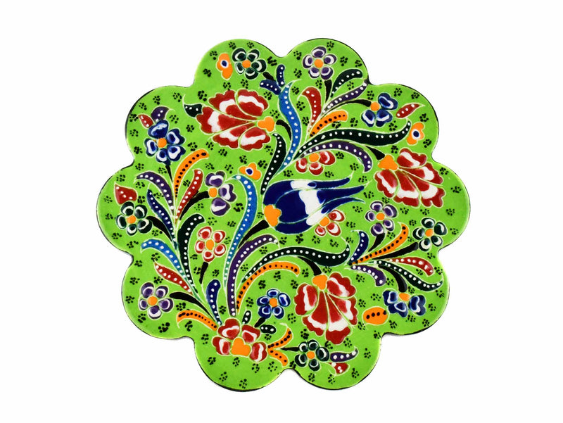 Turkish Trivet Flower Collection Light Green Ceramic Sydney Grand Bazaar 9 