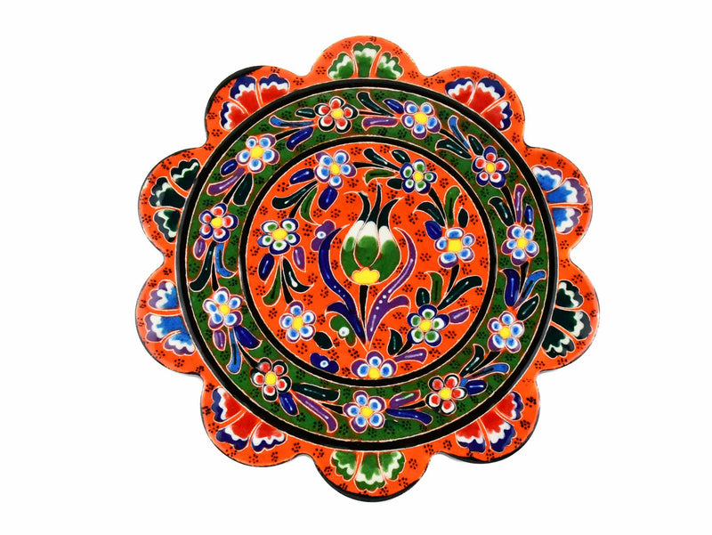 Turkish Trivet Flower Collection Orange Ceramic Sydney Grand Bazaar 15 