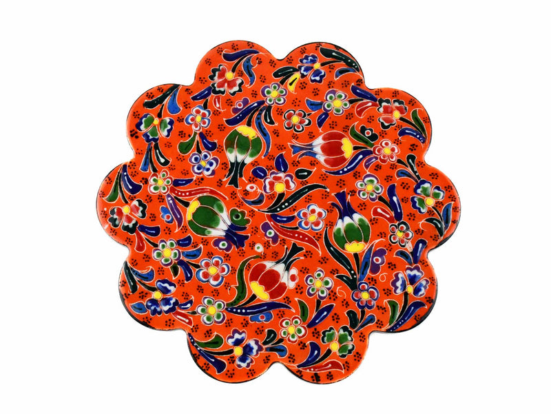 Turkish Trivet Flower Collection Orange Ceramic Sydney Grand Bazaar 11 