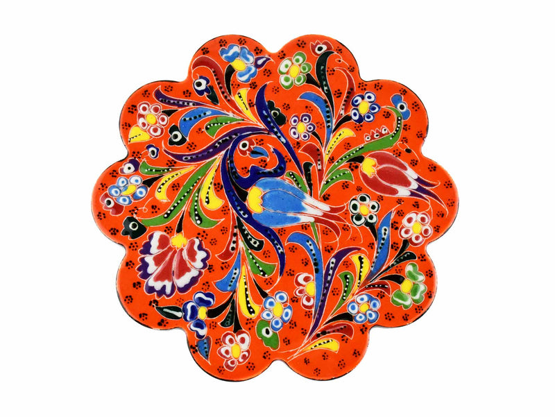 Turkish Trivet Flower Collection Orange Ceramic Sydney Grand Bazaar 10 