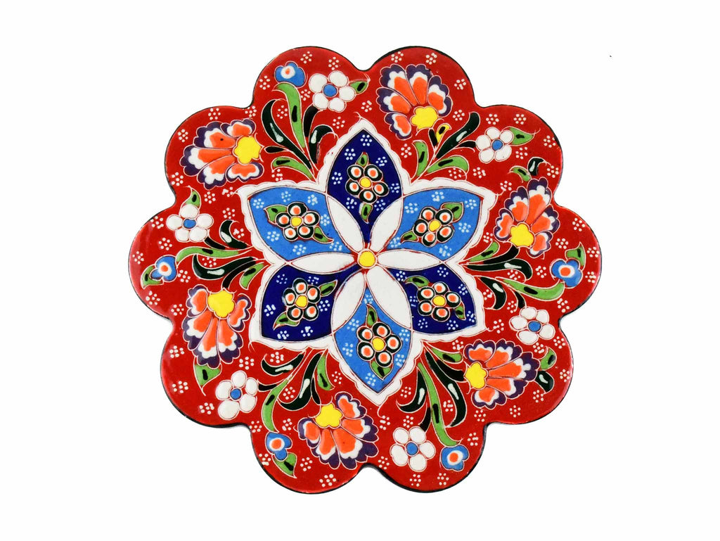 Turkish Trivet Flower Collection Red Ceramic Sydney Grand Bazaar 1 