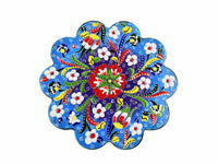 Turkish Trivet Flower Collection Two Tone Light Blue Ceramic Sydney Grand Bazaar 1 