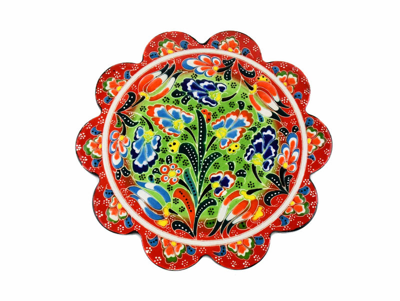 Turkish Trivet Flower Collection Two Tone Red Ceramic Sydney Grand Bazaar 4 