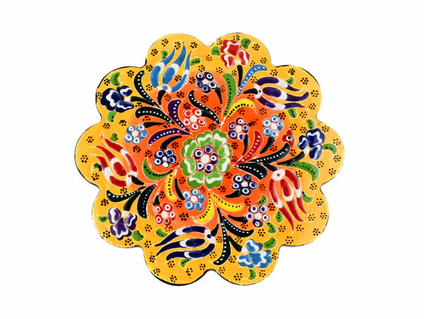 Turkish Trivet Flower Collection Two Tone Yellow Ceramic Sydney Grand Bazaar 1 