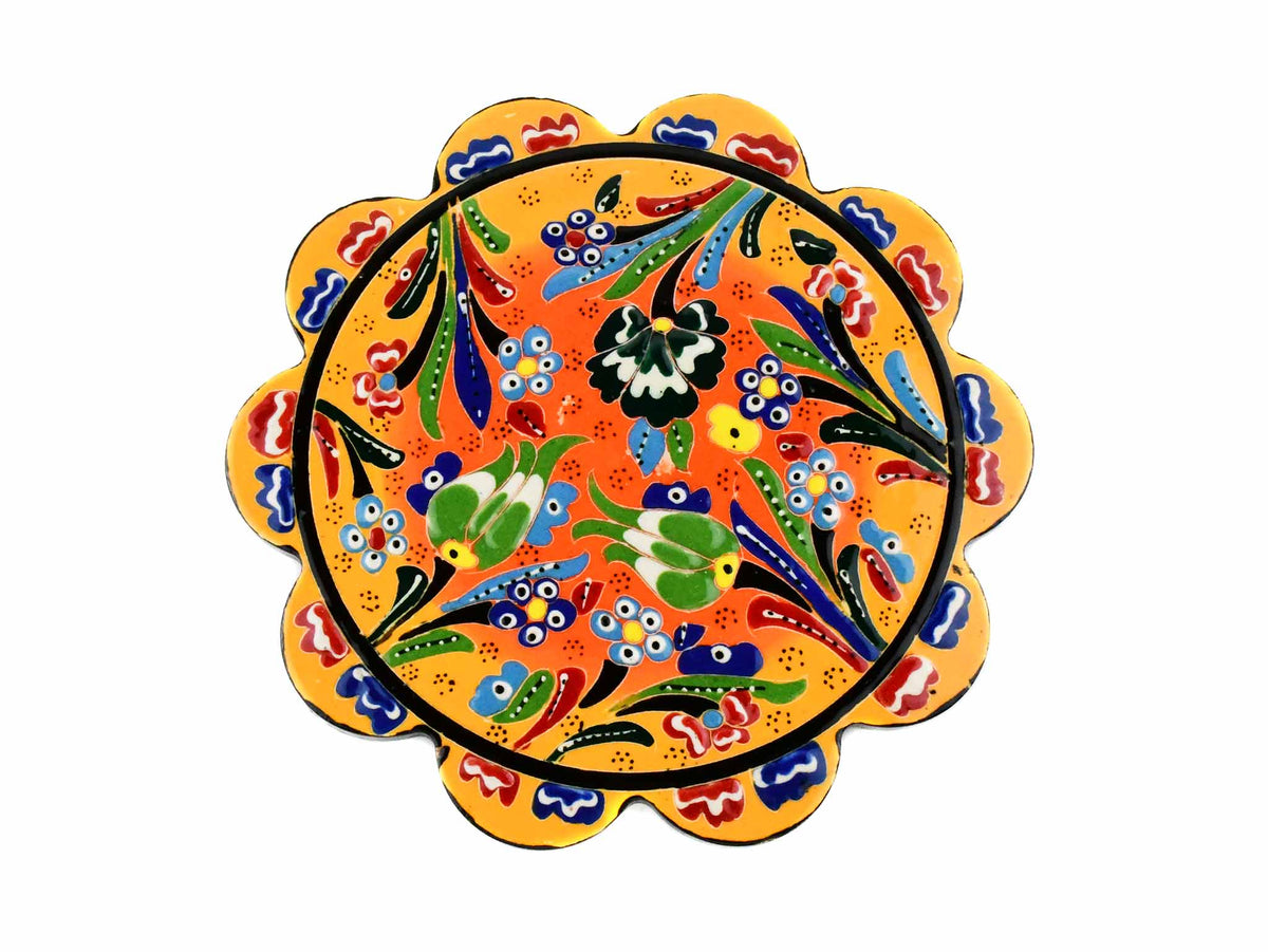 Turkish Trivet Flower Collection Two Tone Yellow Ceramic Sydney Grand Bazaar 3 