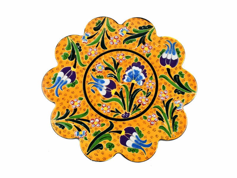 Turkish Trivet Flower Collection Yellow Ceramic Sydney Grand Bazaar 5 