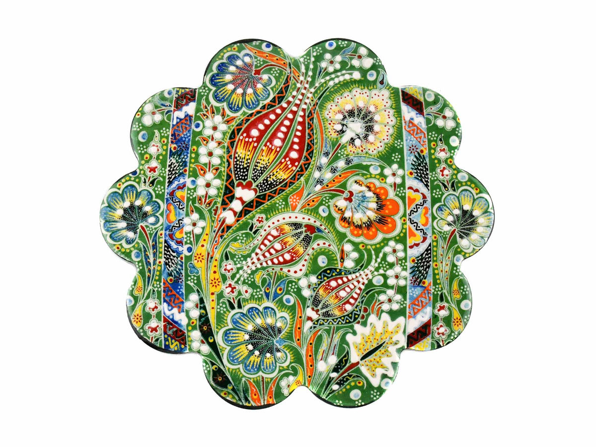 Turkish Trivet Ottoman Flower Collection Green Ceramic Sydney Grand Bazaar 2 