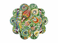 Turkish Trivet Ottoman Flower Collection Green Ceramic Sydney Grand Bazaar 2 