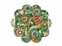 Turkish Trivet Ottoman Flower Collection Green Ceramic Sydney Grand Bazaar 3 