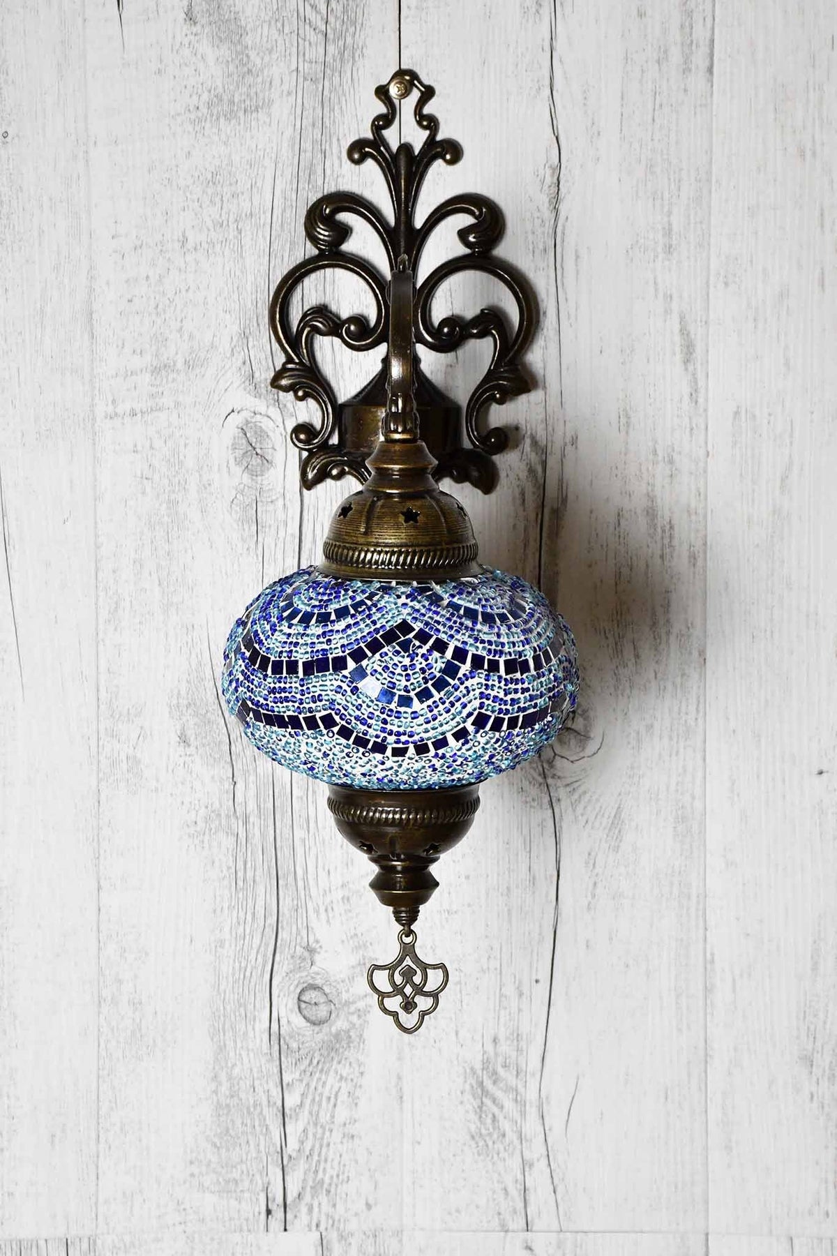 Turkish Wall Light Single Blue Shell Lighting Sydney Grand Bazaar 