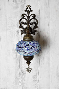 Turkish Wall Light Single Blue Shell Lighting Sydney Grand Bazaar 