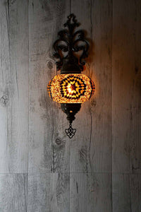 Turkish Wall Light Single Brown Star Beads Lighting Sydney Grand Bazaar 
