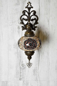 Turkish Wall Light Single Brown Star Beads Lighting Sydney Grand Bazaar 