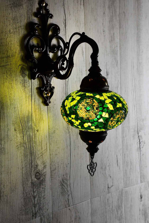 Turkish Wall Light Single Green Circle Lighting Sydney Grand Bazaar 