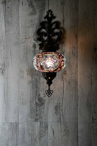 Turkish Wall Light Single Purple Mosaic Star Lighting Sydney Grand Bazaar 