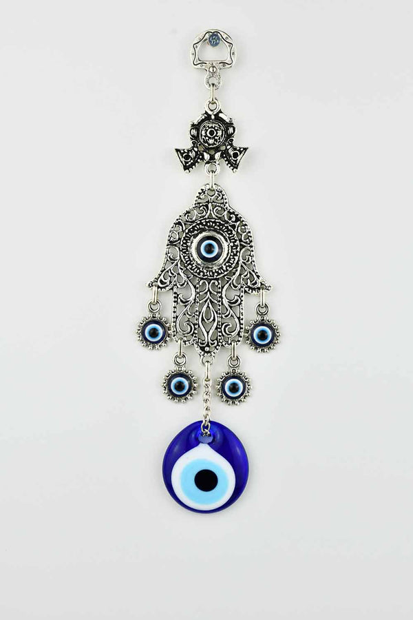 Evil Eye and Hamsa Hand Ornament Vintag Design.
