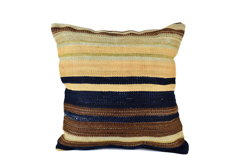 Vintage Kilim Cushion Cover Colourful Stripe Design 1 Textile Sydney Grand Bazaar 2 