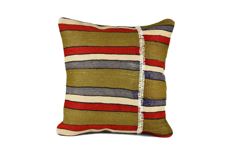Vintage Kilim Cushion Cover Colourful Stripe Design 11 Textile Sydney Grand Bazaar 3 