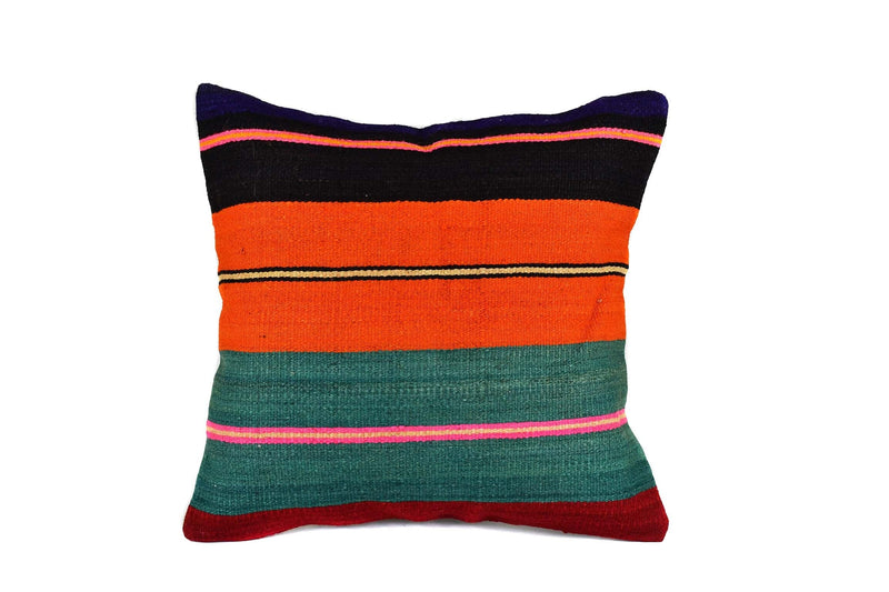 Vintage Kilim Cushion Cover Colourful Stripe Design 13 Textile Sydney Grand Bazaar 2 