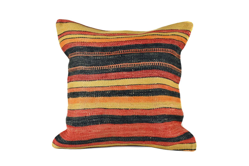 Vintage Kilim Cushion Cover Colourful Stripe Design 2 Textile Sydney Grand Bazaar 
