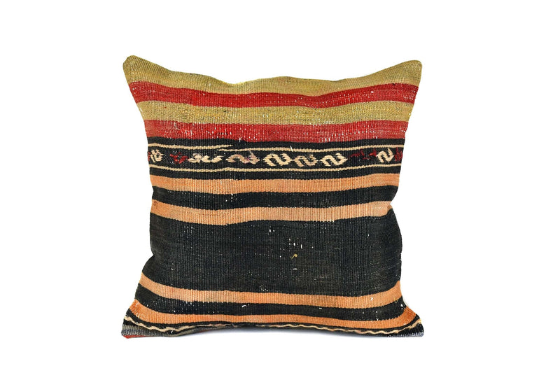 Vintage Kilim Cushion Cover Colourful Stripe Design 2 Textile Sydney Grand Bazaar 1 