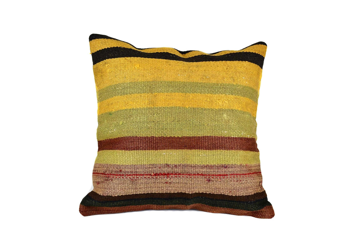 Vintage Kilim Cushion Cover Colourful Stripe Design 3 Textile Sydney Grand Bazaar 4 