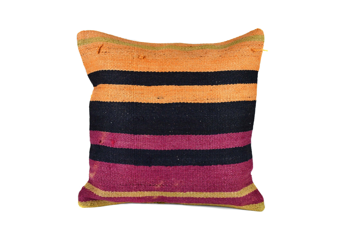 Vintage Kilim Cushion Cover Colourful Stripe Design 4 Textile Sydney Grand Bazaar 5 