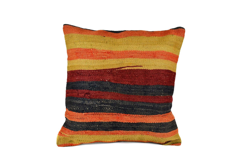 Vintage Kilim Cushion Cover Colourful Stripe Design 9 Textile Sydney Grand Bazaar 1 