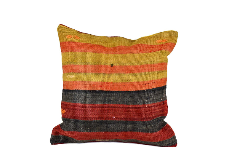 Vintage Kilim Cushion Cover Colourful Stripe Design 9 Textile Sydney Grand Bazaar 3 
