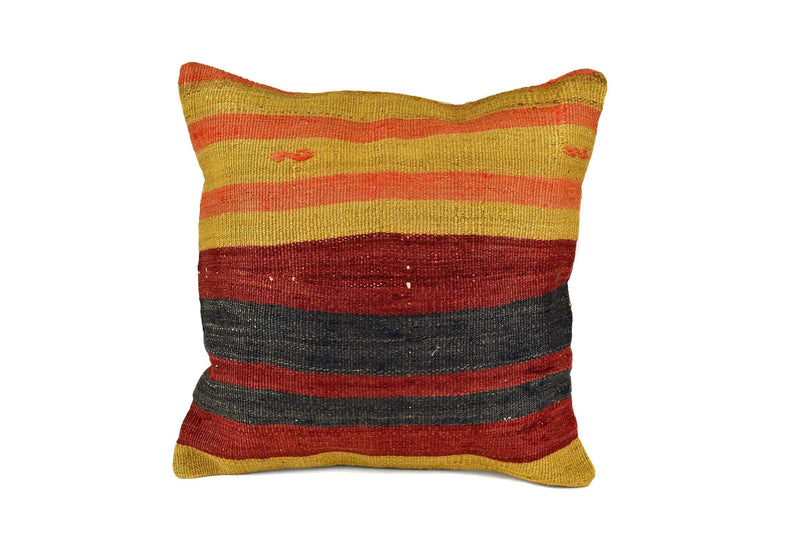 Vintage Kilim Cushion Cover Colourful Stripe Design 9 Textile Sydney Grand Bazaar 5 