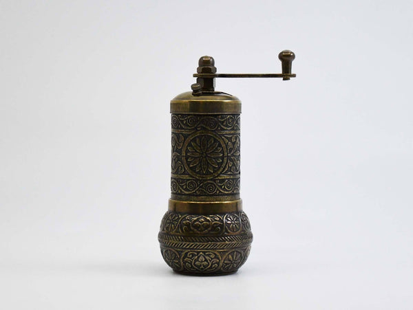 Vintage Salt & Pepper Grinder Mill Small Turkish Pantry Sydney Grand Bazaar Vintage Gold 