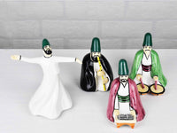 Whirling Dervish Ceramic Set of 4 Collection 2 Ceramic Sydney Grand Bazaar 