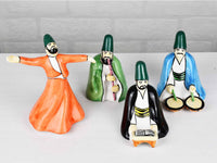 Whirling Dervish Ceramic Set of 4 Collection 4 Ceramic Sydney Grand Bazaar 