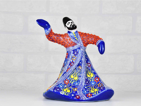Whirling Dervish Dantel Large Blue Ceramic Sydney Grand Bazaar 