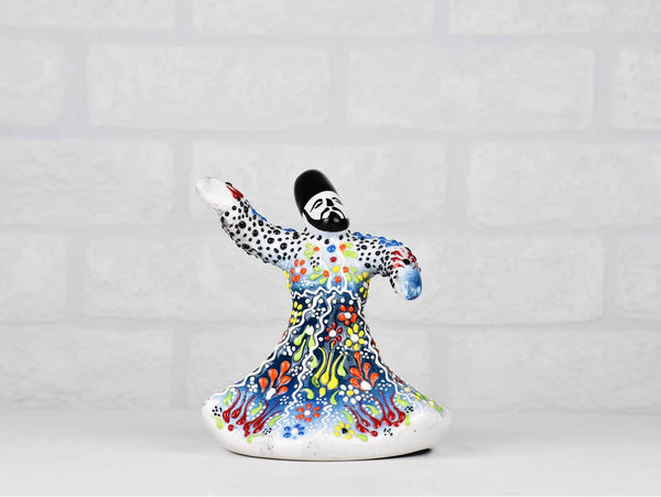 Whirling Dervish Dantel Small Teal Blue Ceramic Sydney Grand Bazaar 