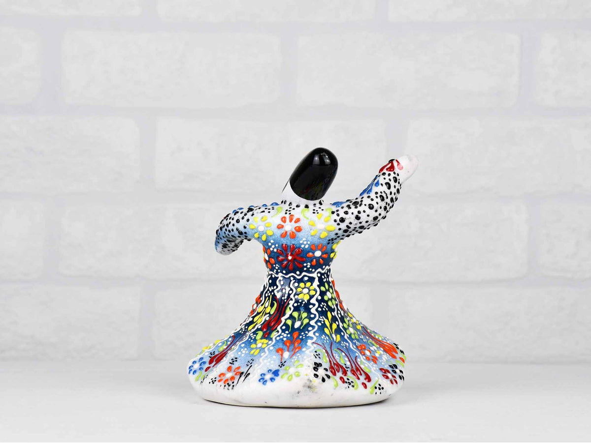 Whirling Dervish Dantel Small Teal Blue Ceramic Sydney Grand Bazaar 