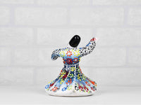 Whirling Dervish Dantel Small Teal Blue Ceramic Sydney Grand Bazaar 