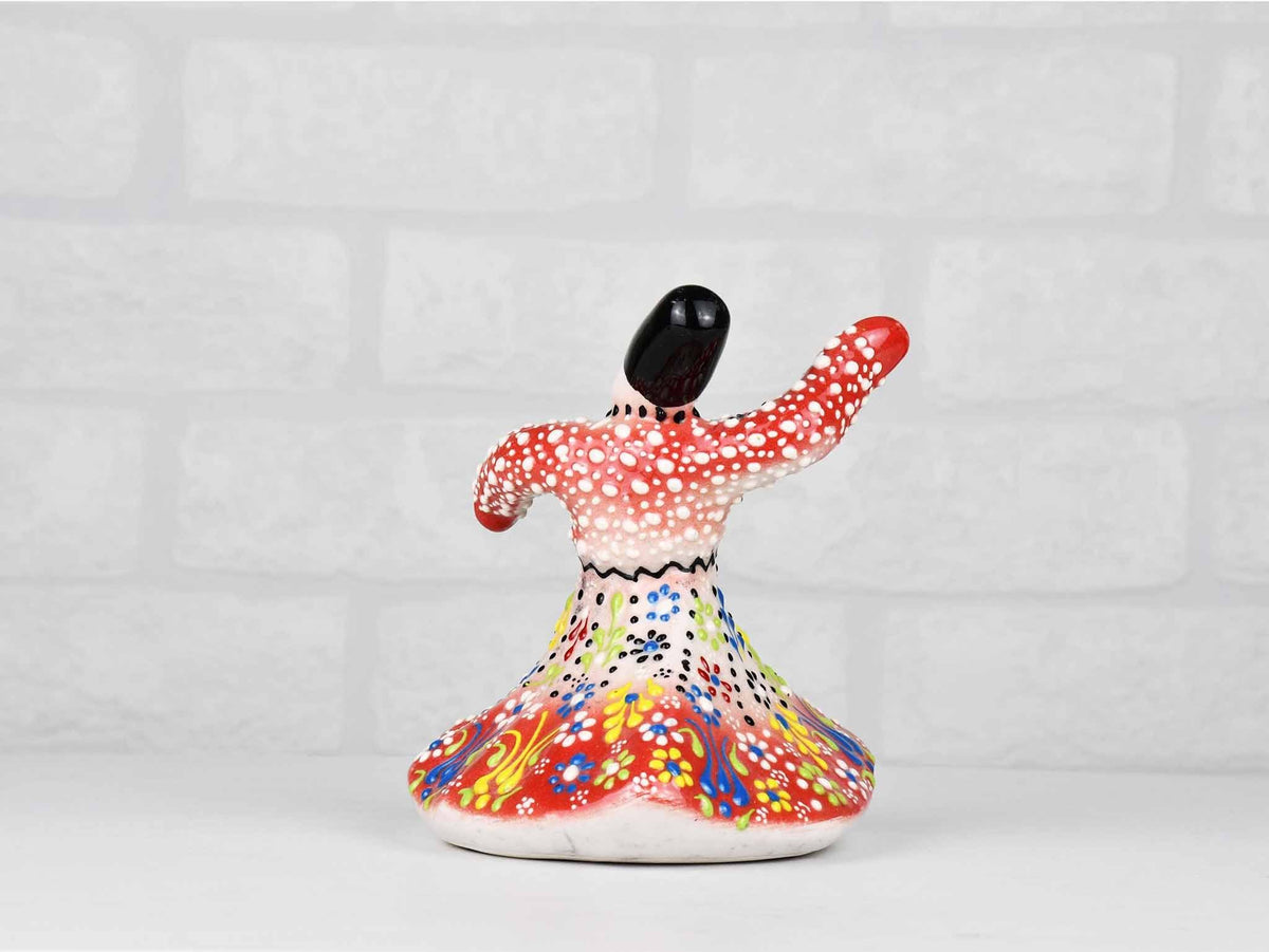 Whirling Dervish Dantel Small White Red Ceramic Sydney Grand Bazaar 