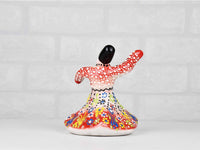 Whirling Dervish Dantel Small White Red Ceramic Sydney Grand Bazaar 