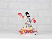 Whirling Dervish Dantel Small White Red Ceramic Sydney Grand Bazaar 